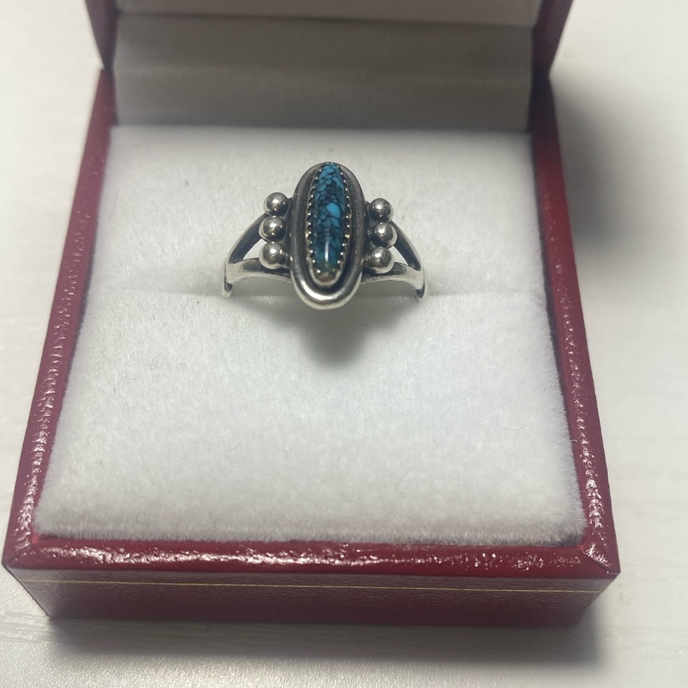 Texas Native Turquoise Sterling Silver Ring